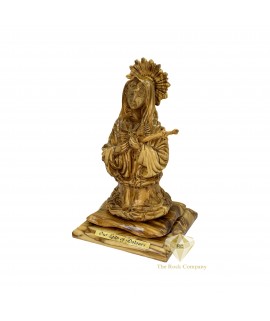 Handmade Olive Wood Statue of Our Lady of Dolours – A Symbol of Love, Compassion, and Sacrifice