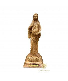 Our Lady of Hope – Handcrafted Olive Wood Statue from Bethlehem