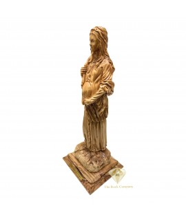 Our Lady of Hope – Handcrafted Olive Wood Statue from Bethlehem