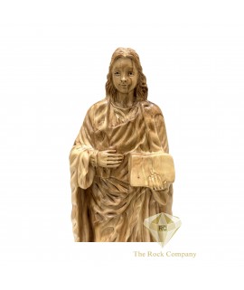 Saint John the Evangelist Olive Wood Statue – Handmade Religious statue from Bethlehem