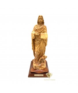 Saint John the Evangelist Olive Wood Statue – Handmade Religious statue from Bethlehem